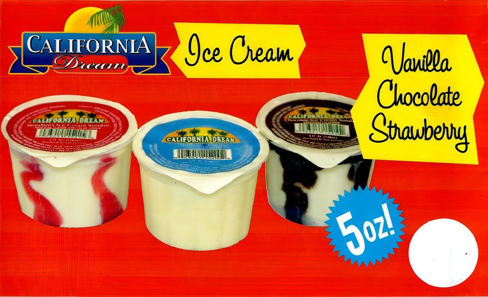 California Dream Ice Cream Sundae Cups (12 Count), Flavors of Vanilla, Strawberry or Chocolate (In Store Pick-Up Only)