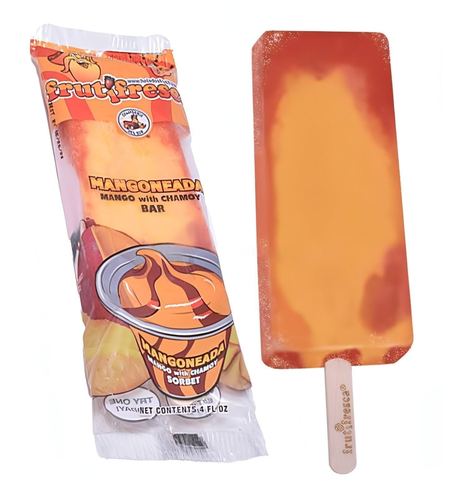 Mangoneada Chamoy/Mango Natural Fruit Ice Cream Bar (12 Count) (In Store Pick-Up Only)