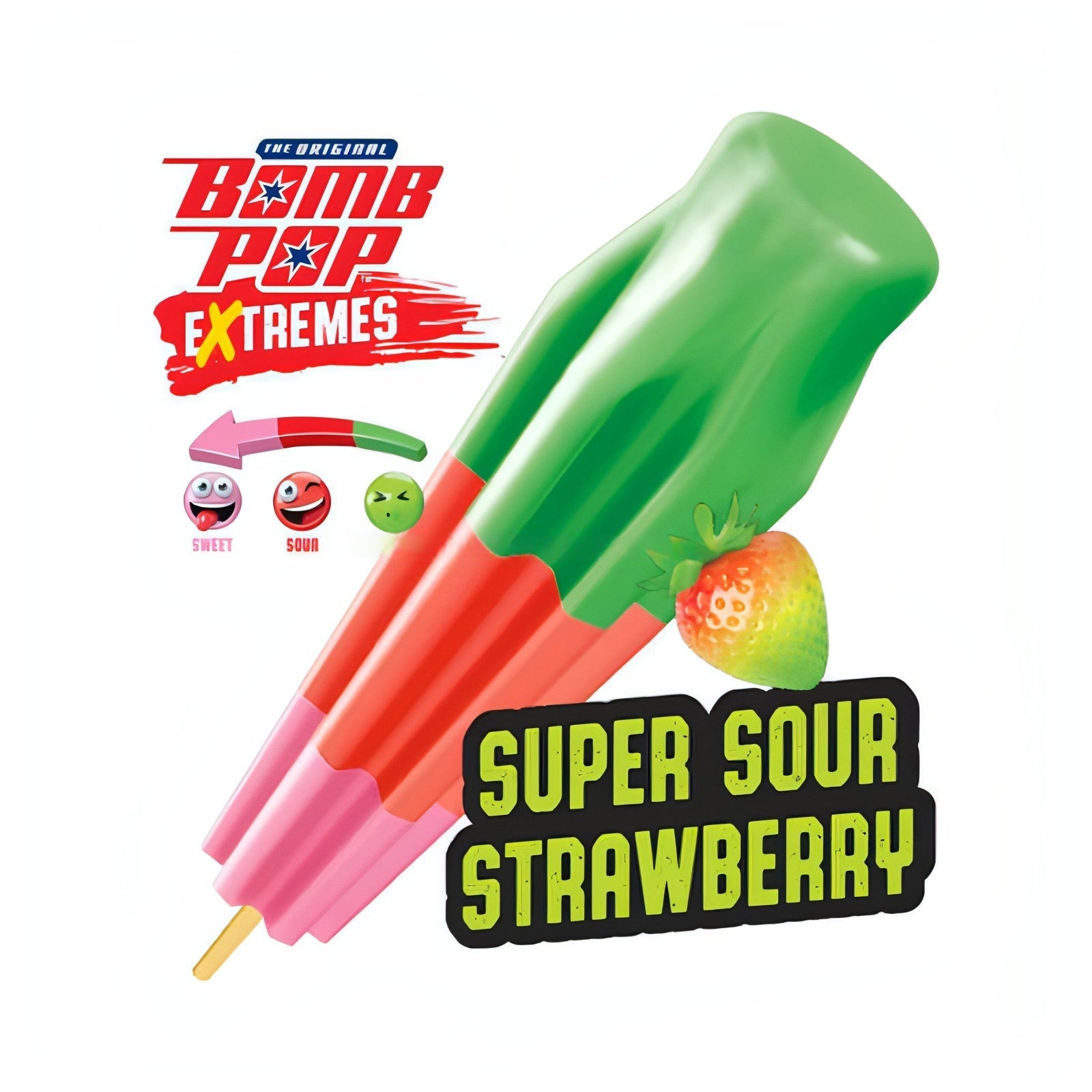 Bomb Pop Super Sour Strawberry Ice Cream (12 Count) (In Store Pick-Up Only)