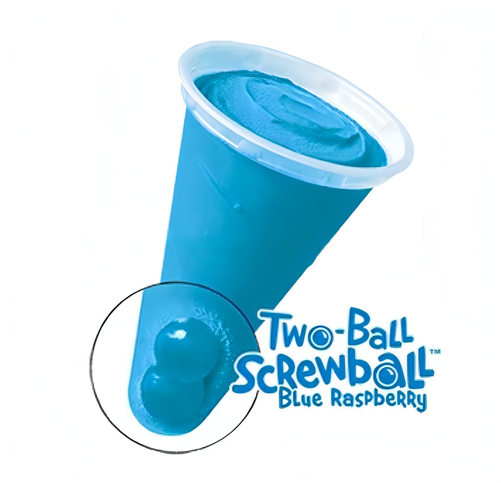 Blue Bunny Two-Ball Screwball Blue Raspberry Ice Cream Cup (12 or 24 Count) (In Store Pick-Up Only)