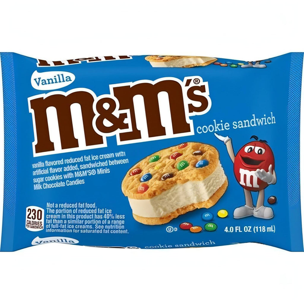 M&M Vanilla Ice Cream Sandwich (12 or 24 Count) (In Store Pick-Up Only)