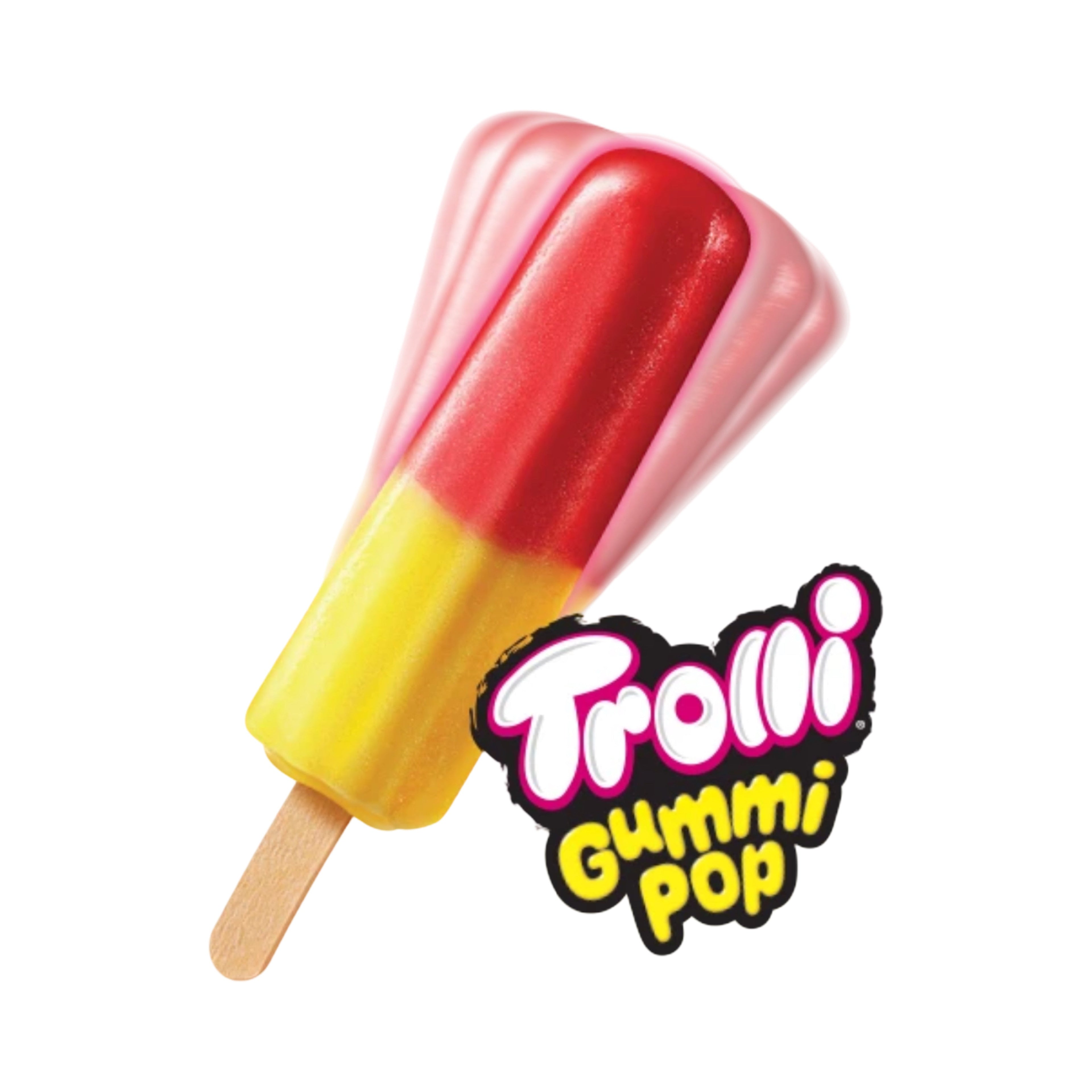Trolli Gummi Pop Cherry Lemon Ice Cream Pop (12 or 24 Count) (In Store Pick-Up Only)