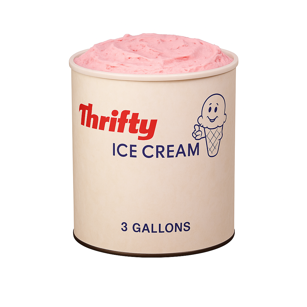 Thrifty 3 Gallon Ice Cream, All Flavors (In Store Pick-Up Only)