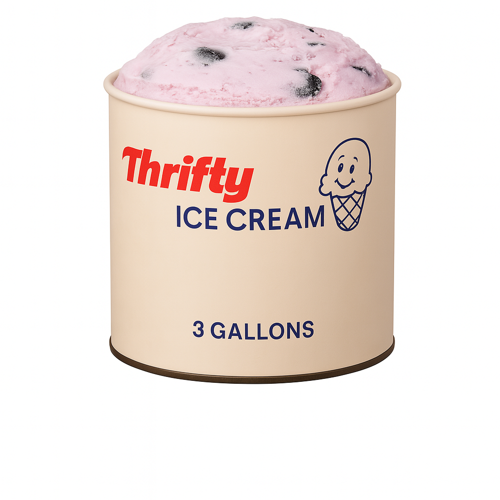 Thrifty 3 Gallon Ice Cream, All Flavors (In Store Pick-Up Only)