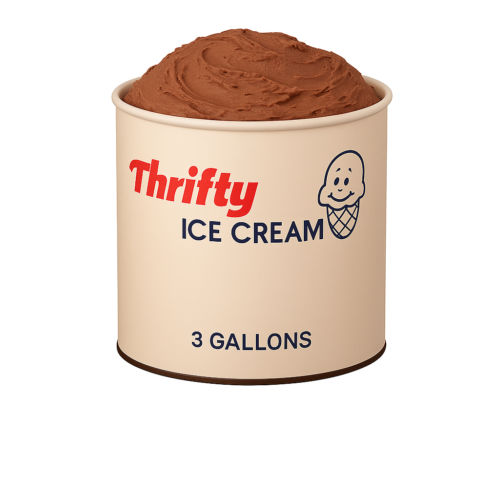Thrifty 3 Gallon Ice Cream, All Flavors (In Store Pick-Up Only)