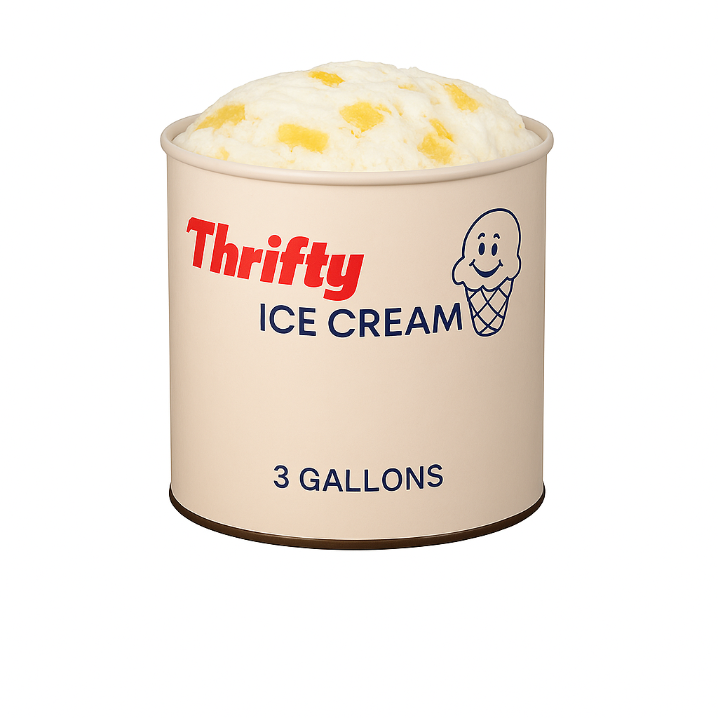 Thrifty 3 Gallon Ice Cream, All Flavors (In Store Pick-Up Only)