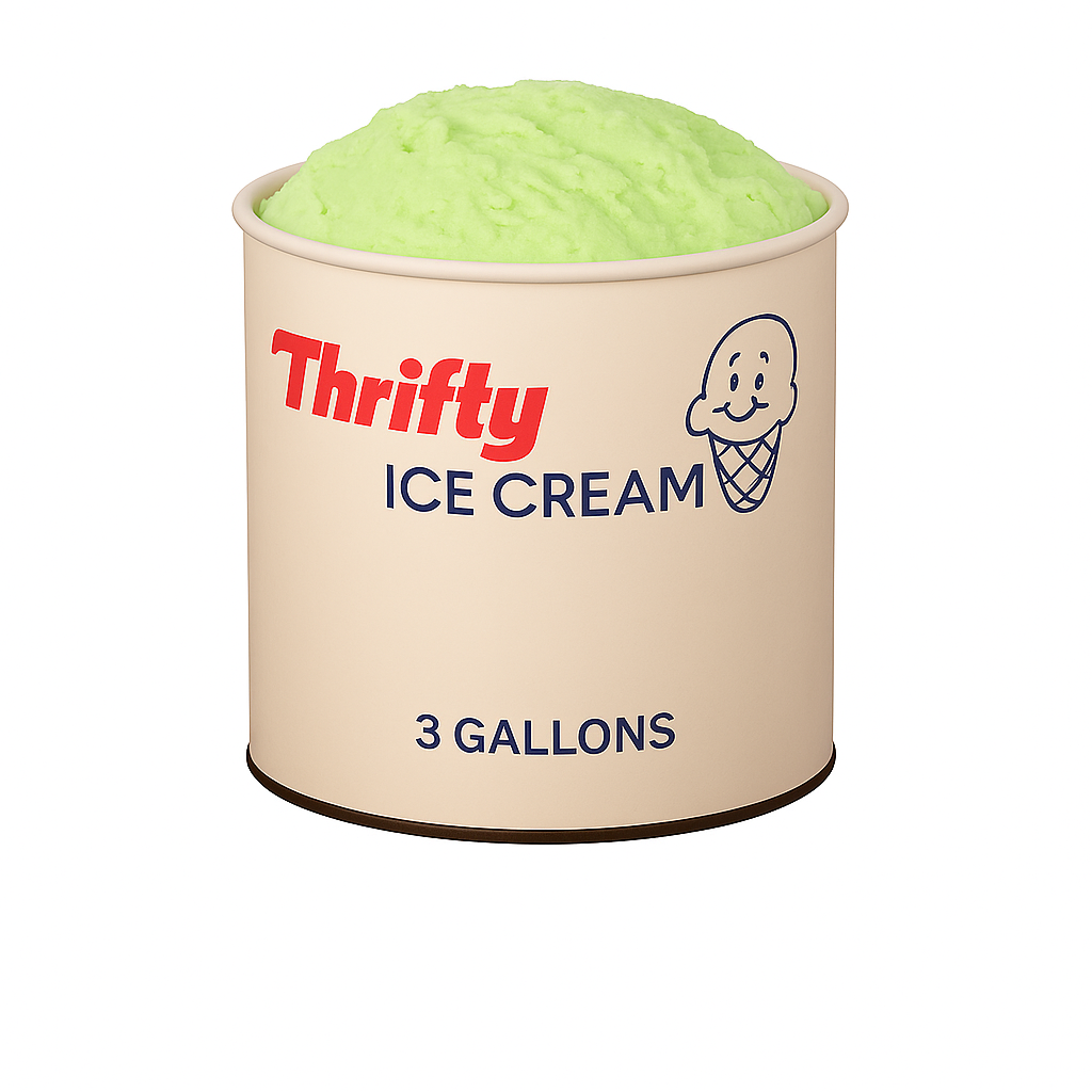 Thrifty 3 Gallon Ice Cream, All Flavors (In Store Pick-Up Only)