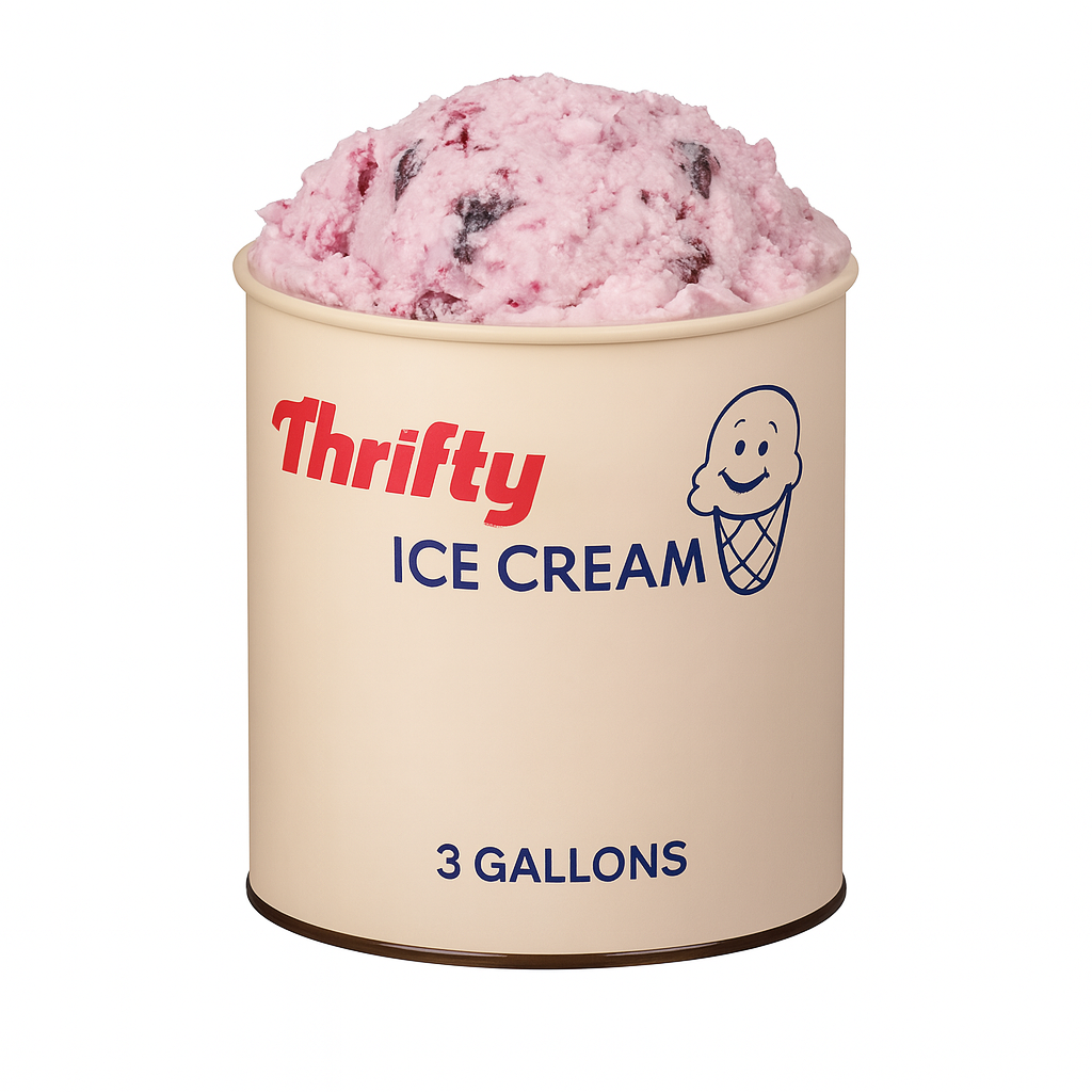 Thrifty 3 Gallon Ice Cream, All Flavors (In Store Pick-Up Only)