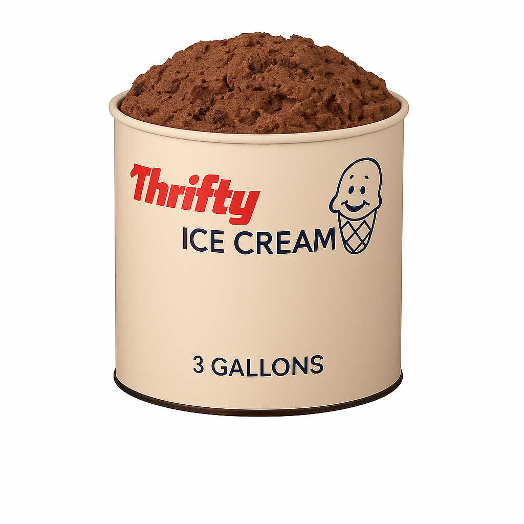 Thrifty 3 Gallon Ice Cream, All Flavors (In Store Pick-Up Only)
