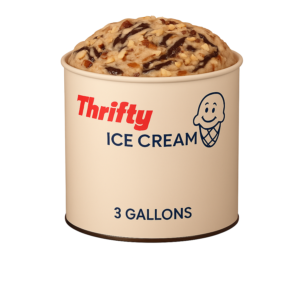 Thrifty 3 Gallon Ice Cream, All Flavors (In Store Pick-Up Only)