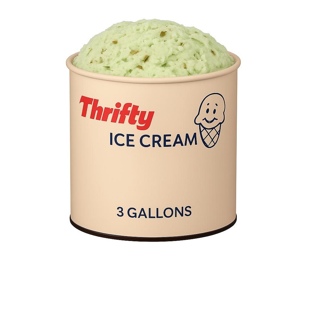 Thrifty 3 Gallon Ice Cream, All Flavors (In Store Pick-Up Only)