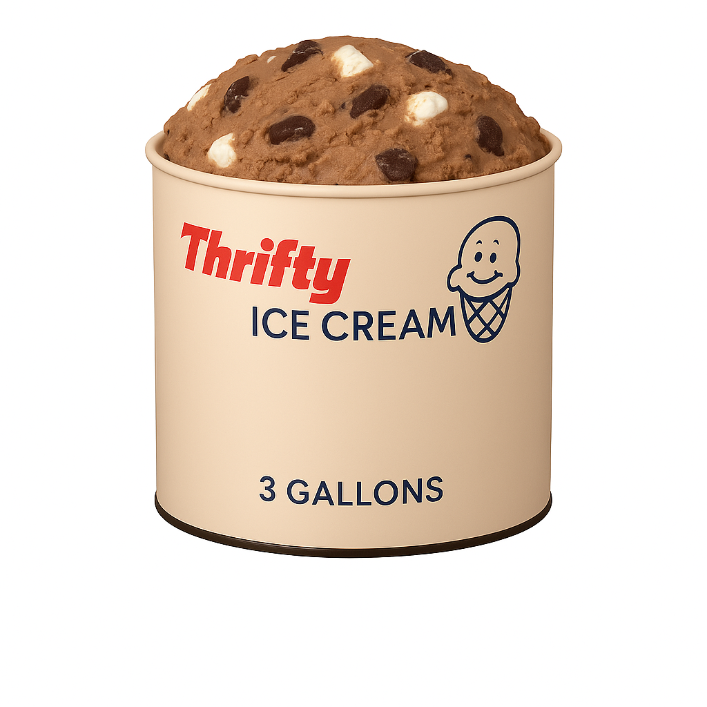 Thrifty 3 Gallon Ice Cream, All Flavors (In Store Pick-Up Only)