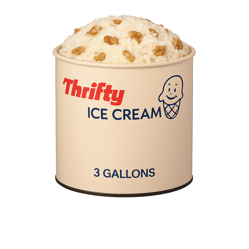 Thrifty 3 Gallon Ice Cream, All Flavors (In Store Pick-Up Only)
