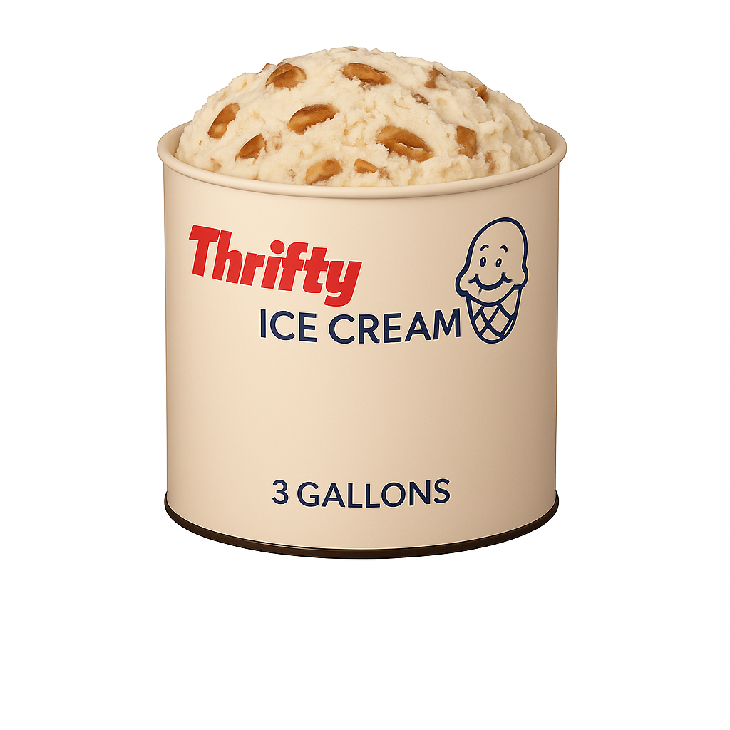 Thrifty 3 Gallon Ice Cream, All Flavors (In Store Pick-Up Only)