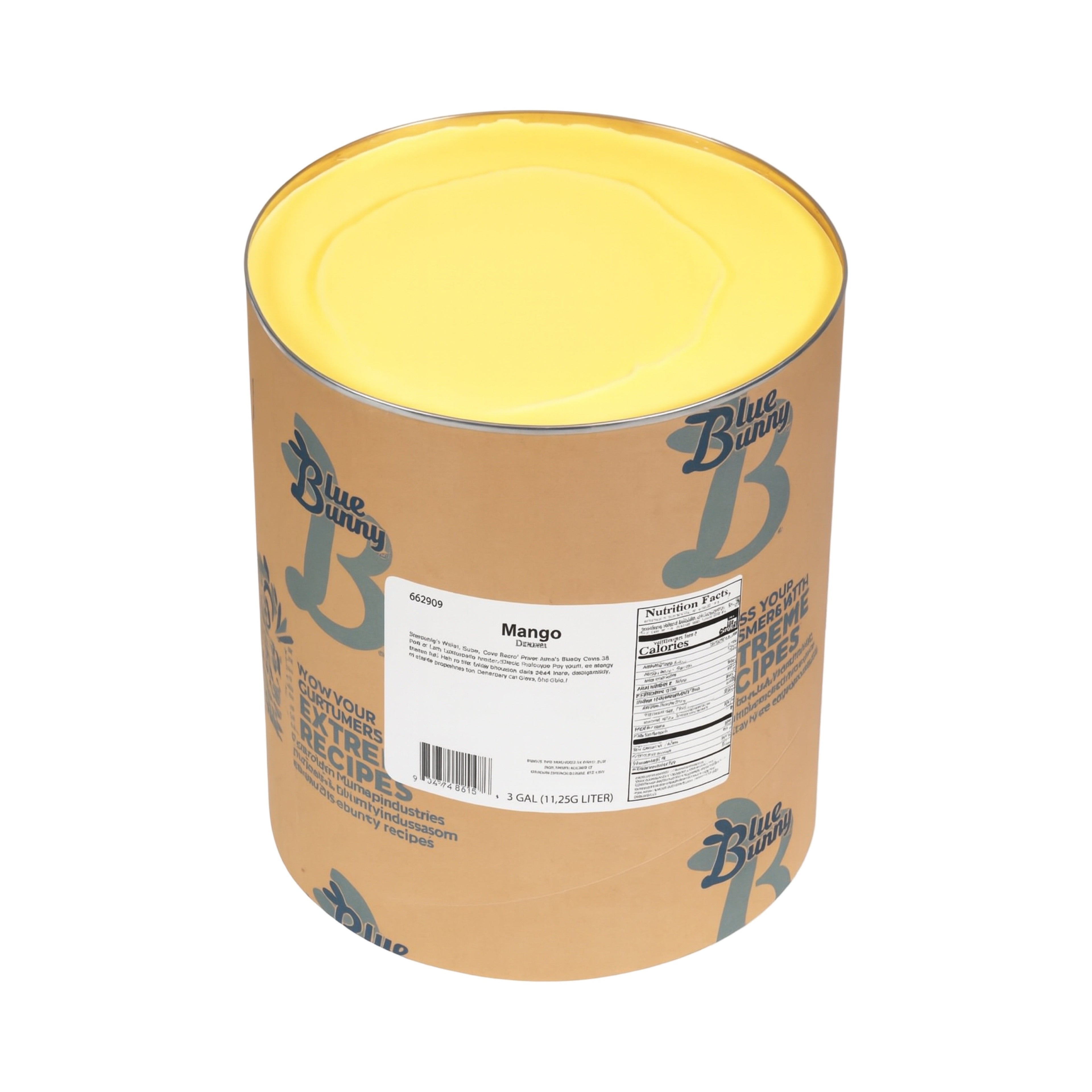 Blue Bunny 3 Gallon Mango Sherbet Ice Cream (In Store Pick-Up Only)
