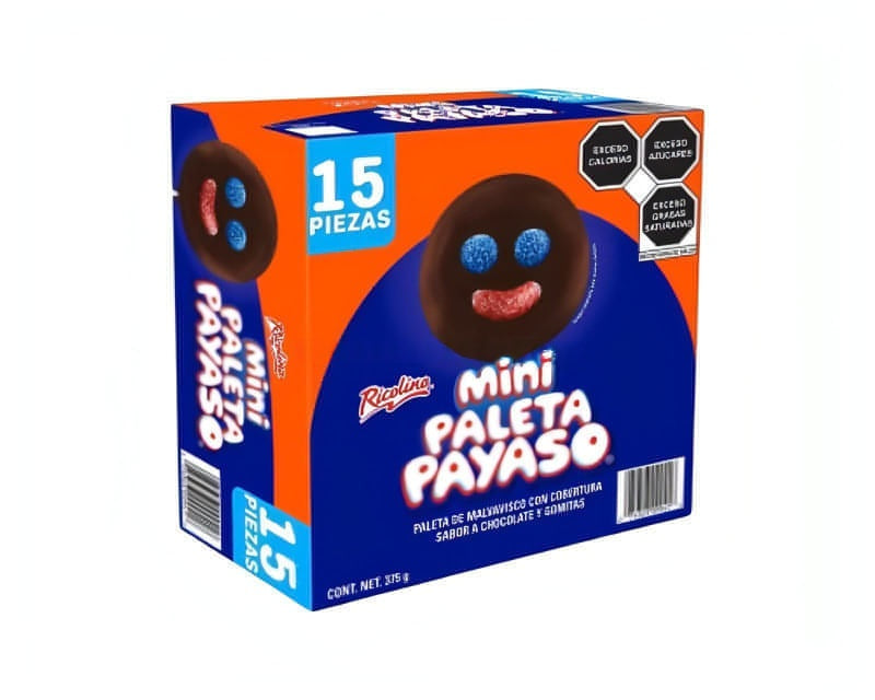 Ricolino Mini Paleta Payaso (15 Count)