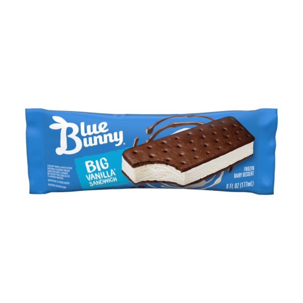 Blue Bunny Big Vanilla Ice Cream Sandwich (12 Or 24 Count) (In Store Pick-Up Only)